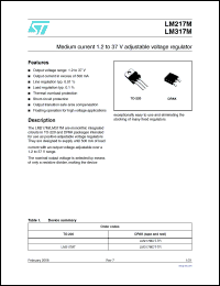 Click here to download LM317MDT-TR Datasheet
