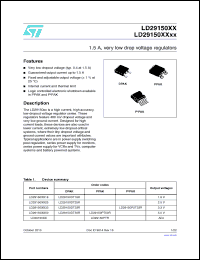 Click here to download LD29150XX25 Datasheet