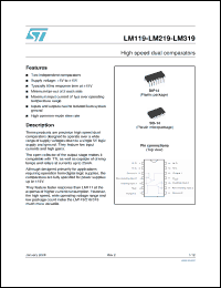 Click here to download LM219DT Datasheet