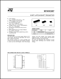 Click here to download M74HC597TTR Datasheet