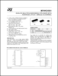 Click here to download M74HC4351TTR Datasheet