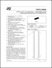 Click here to download 74GTL1655A Datasheet