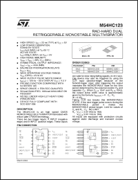 Click here to download M54HC123D Datasheet