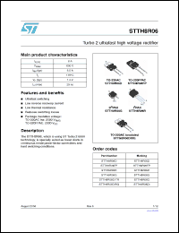 Click here to download STTH8R066G-TR Datasheet