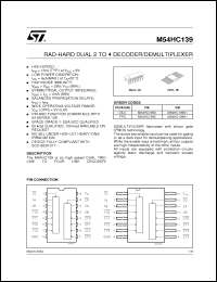 Click here to download M54HC139D Datasheet