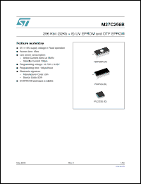 Click here to download M27C256B-2F3TR Datasheet