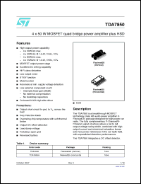 Click here to download TDA7850 Datasheet