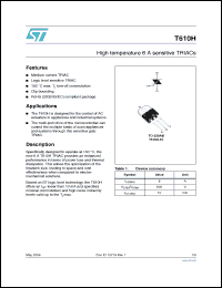 Click here to download T610H-6T Datasheet