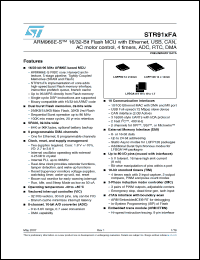 Click here to download STR911FAW42X6 Datasheet