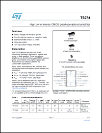 Click here to download TS274ACPT Datasheet