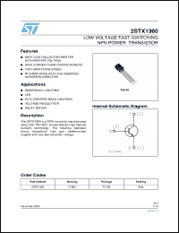 Click here to download 2STX1360 Datasheet