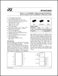Click here to download M74HC4852MWR Datasheet