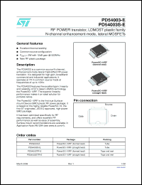 Click here to download PD54003TR-E Datasheet