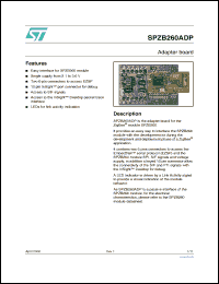 Click here to download SPZB260ADP Datasheet