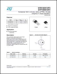 Click here to download STB185N10F3 Datasheet