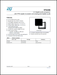 Click here to download STA330 Datasheet