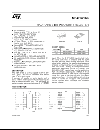 Click here to download M54HC166D1 Datasheet