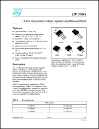 Click here to download LD1085D2T18R Datasheet