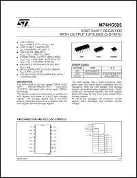 Click here to download M74HC595TTR Datasheet