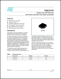 Click here to download TDA7513T_07 Datasheet