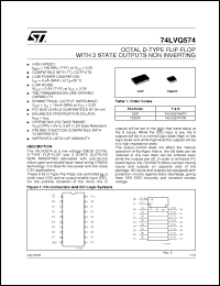 Click here to download 74LVQ574MTR Datasheet