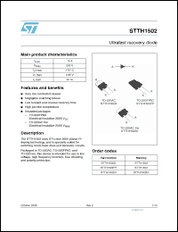 Click here to download STTH1502FP Datasheet