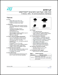 Click here to download STR715FR0 Datasheet