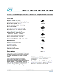 Click here to download TSV625 Datasheet