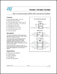 Click here to download TSV992AIST Datasheet