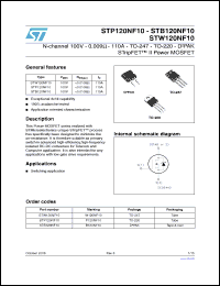 Click here to download W120NF10 Datasheet