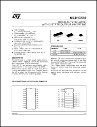 Click here to download M74HC563TTR Datasheet
