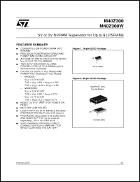 Click here to download M40Z300WMQ6TR Datasheet
