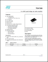 Click here to download TDA7389 Datasheet