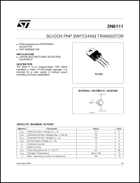 Click here to download 2N6111_03 Datasheet