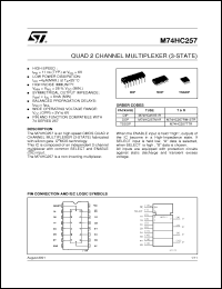 Click here to download M74HC257TTR Datasheet