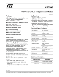 Click here to download VS6502V015 Datasheet