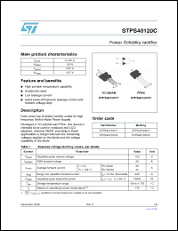 Click here to download STPS40120CR Datasheet