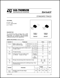 Click here to download Z0410DF Datasheet