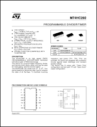 Click here to download M74HC292TTR Datasheet
