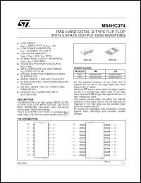 Click here to download M54HC374K1 Datasheet