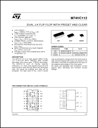 Click here to download M74HC112RM13TR Datasheet
