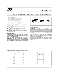 Click here to download M74HC253TTR Datasheet
