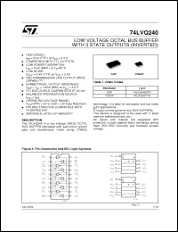 Click here to download 74LVQ240MTR Datasheet