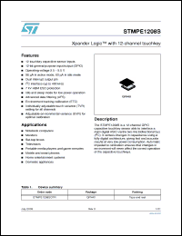Click here to download STMPE1208S Datasheet