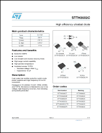 Click here to download STTH3002CG Datasheet