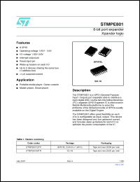 Click here to download STMPE801MTR Datasheet