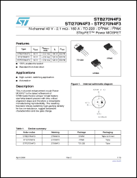 Click here to download STB270N4F3_08 Datasheet