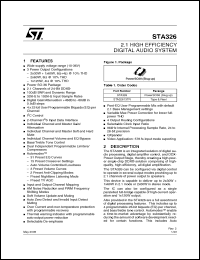 Click here to download STA326 Datasheet