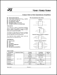 Click here to download TS462CST Datasheet