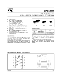 Click here to download M74HC365TTR Datasheet